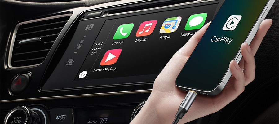 iPhone 15および16 Carplayのために適切なUSB-AからUSB-Cケーブルを 