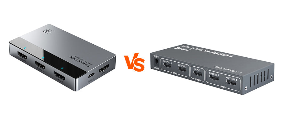 HDMI Switcher vs. HDMI Splitter