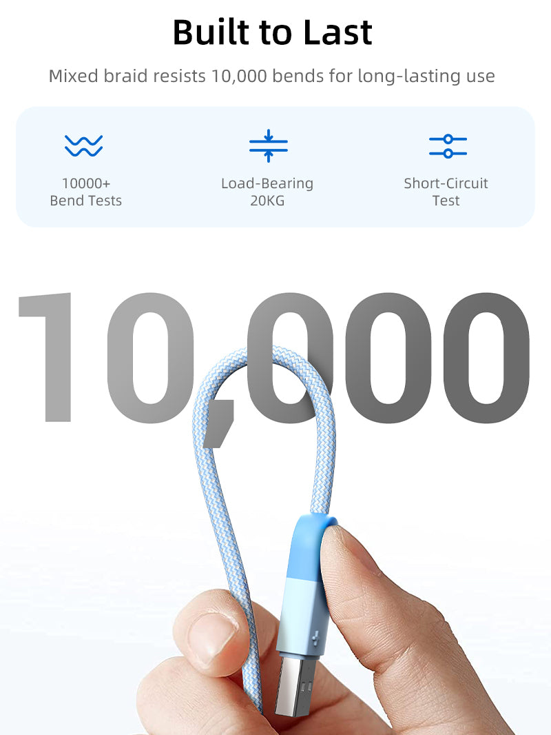huawei 6a data cable usb-a to usb-c can resist 10000 bends for long-lasting use