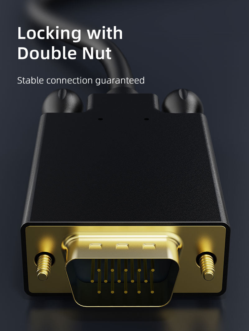 1080p displayport ไปยังสายเคเบิล VGA