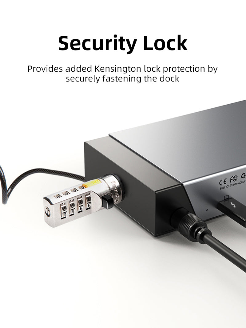 20 I 1 DisplayLink Thunderbolt 4 Docking Station Triple Monitor til MacBook Pro