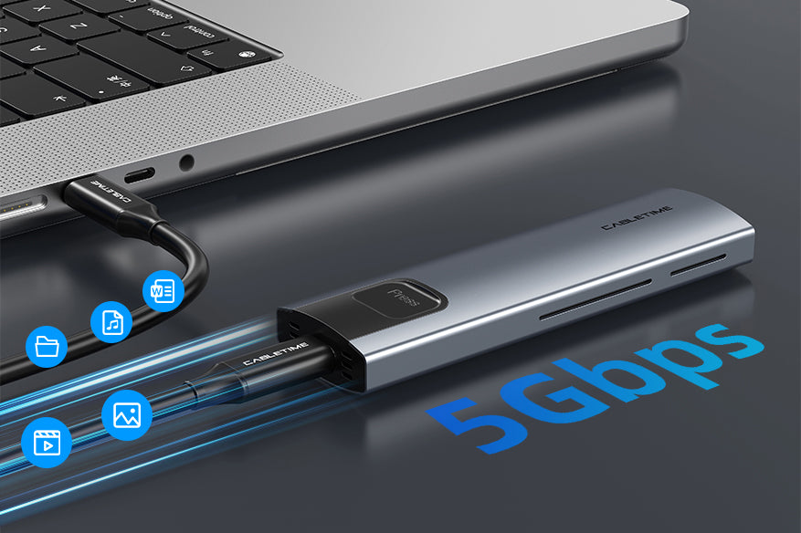 5Gbps USB C to SATA M.2 SSD Enclosure