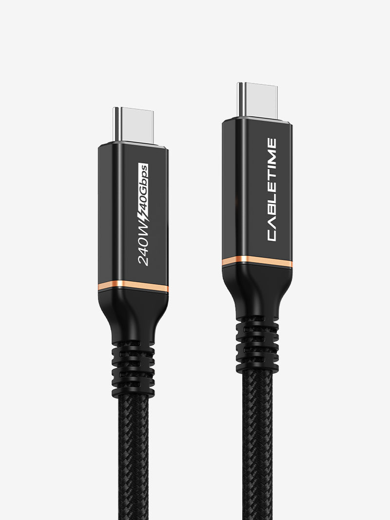 240W USB4 Cable 40Gbp 8K Video Output Braided 2M 1M