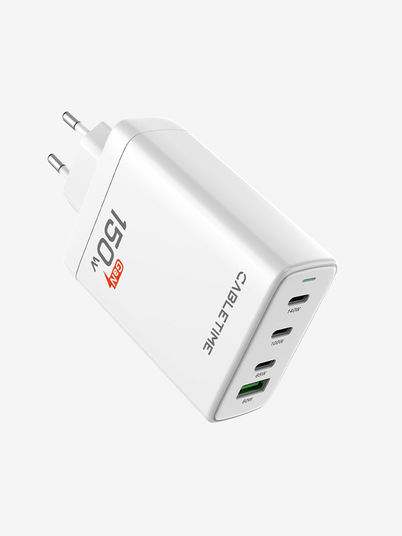 4 IN 1 150W GaN USB C Wall Charger for Laptop Macbook Phone