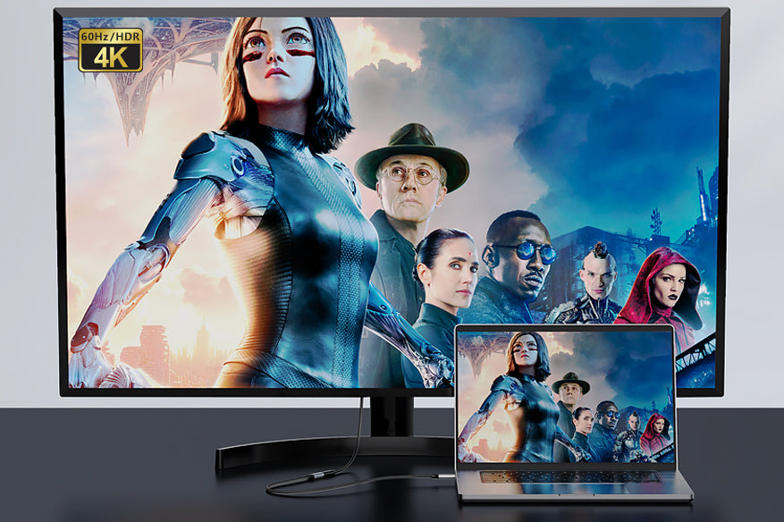 USB-C male to USB-C female extension cable offer 4K 60Hz resolution for extend to big screen
