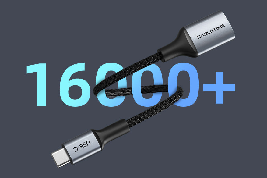 nylon braided jacket USB C to USB 3.0 Adapter