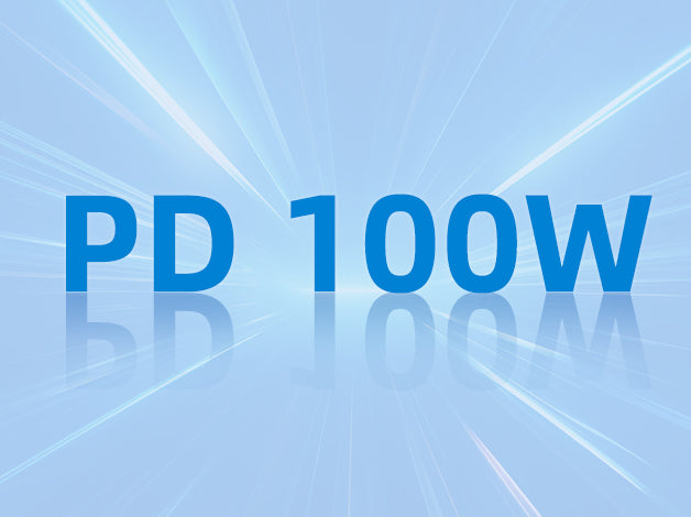 PD 100W text indicating fast power delivery charging capability