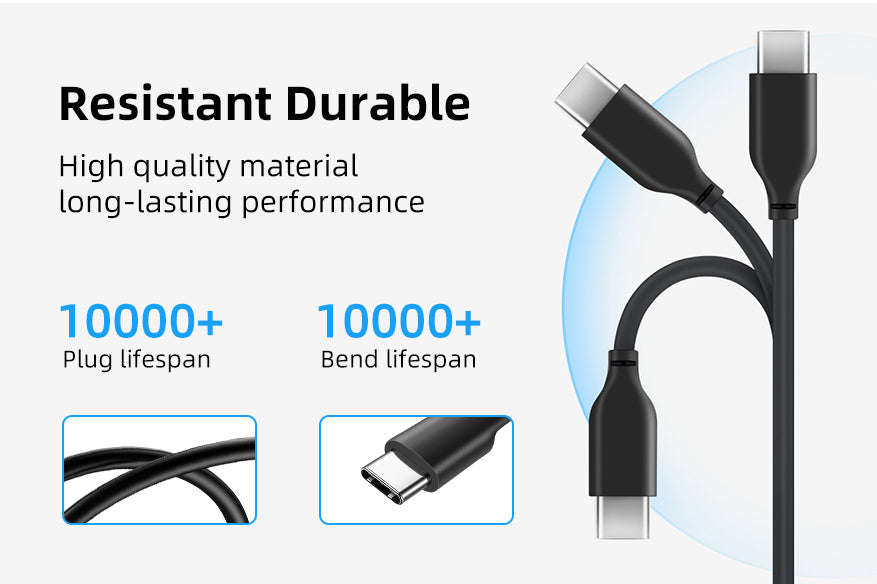 Type c to usb 3.0 cable pass 10000+ plug lifespan and 10000+ bend lifespan