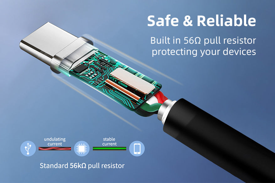 usb 3.0 a to c cable built in resistor protecting your phone and laptop