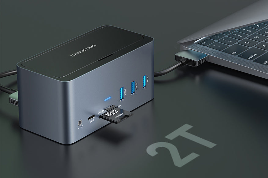 docking station with sd card reader