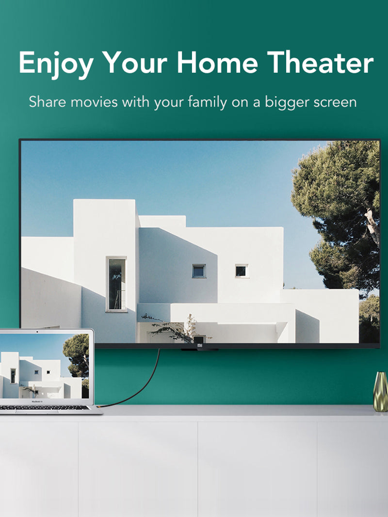 Black 4K 30Hz Mini DisplayPort to HDMI Cable