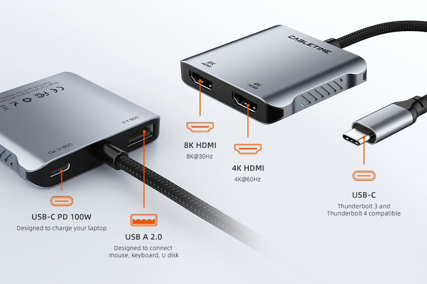 4 in 1 usb c hub