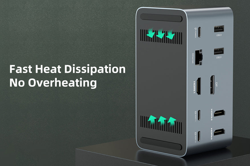 fast heat dissipation docking station