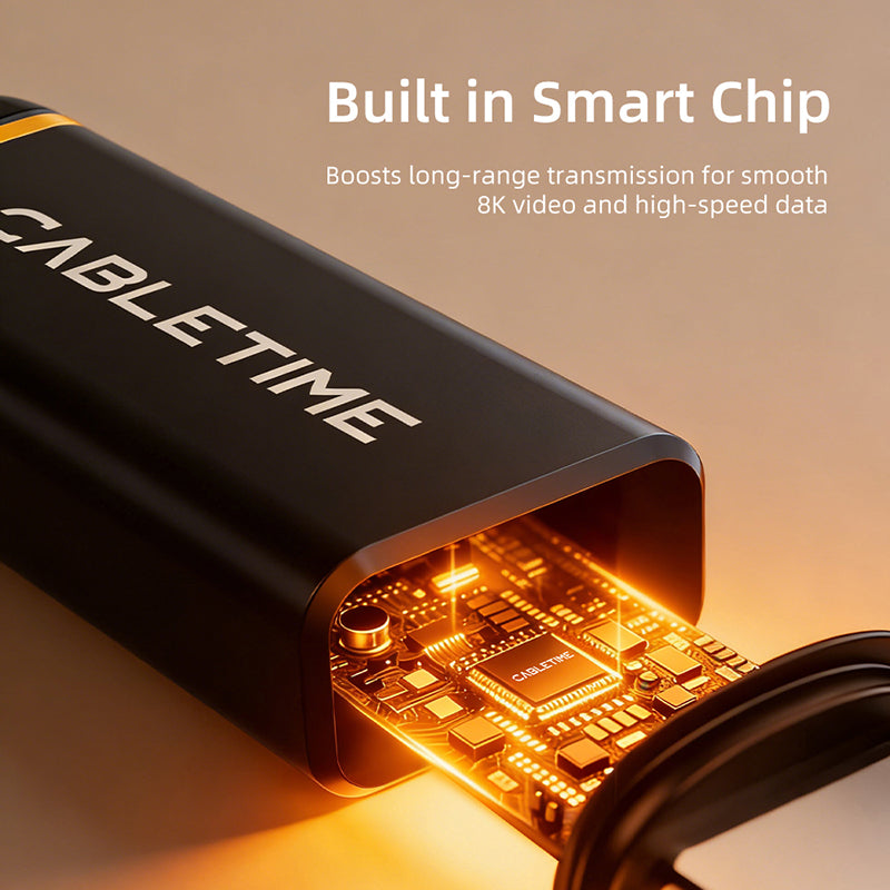 Aktives USB4-Kabel mit 40 Gbit/s, 100 W, 8K, 60 Hz, 3 m