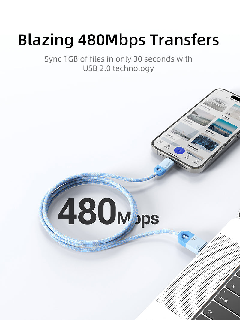 6A USB A to USB C Cable for Huawei Mate 60 Honor support 480Mbps Data Transfer