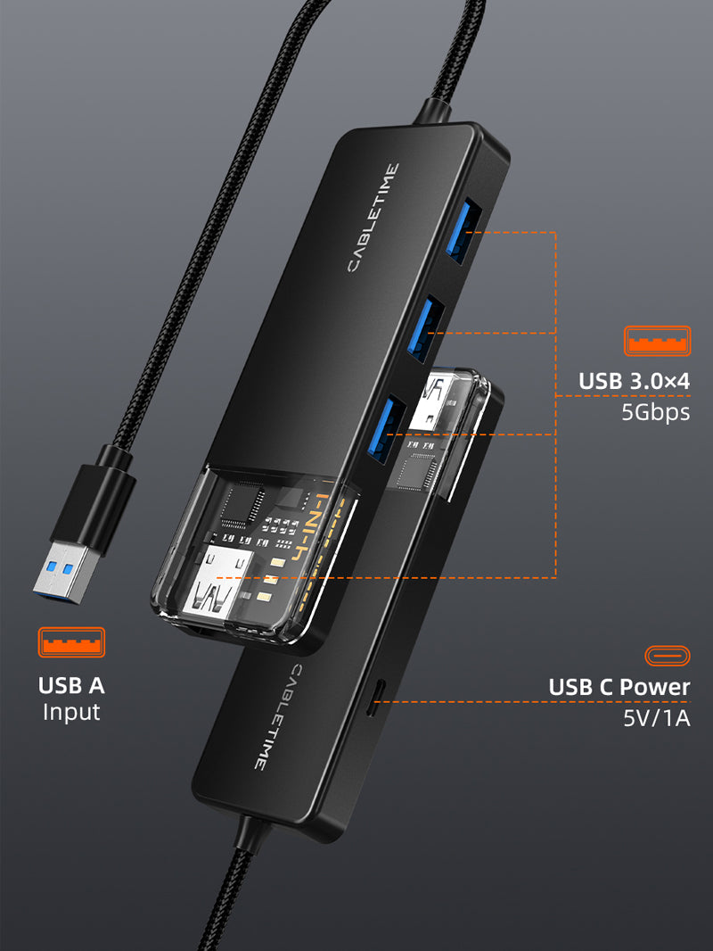 usb 3.0 superspeed 4 port hub