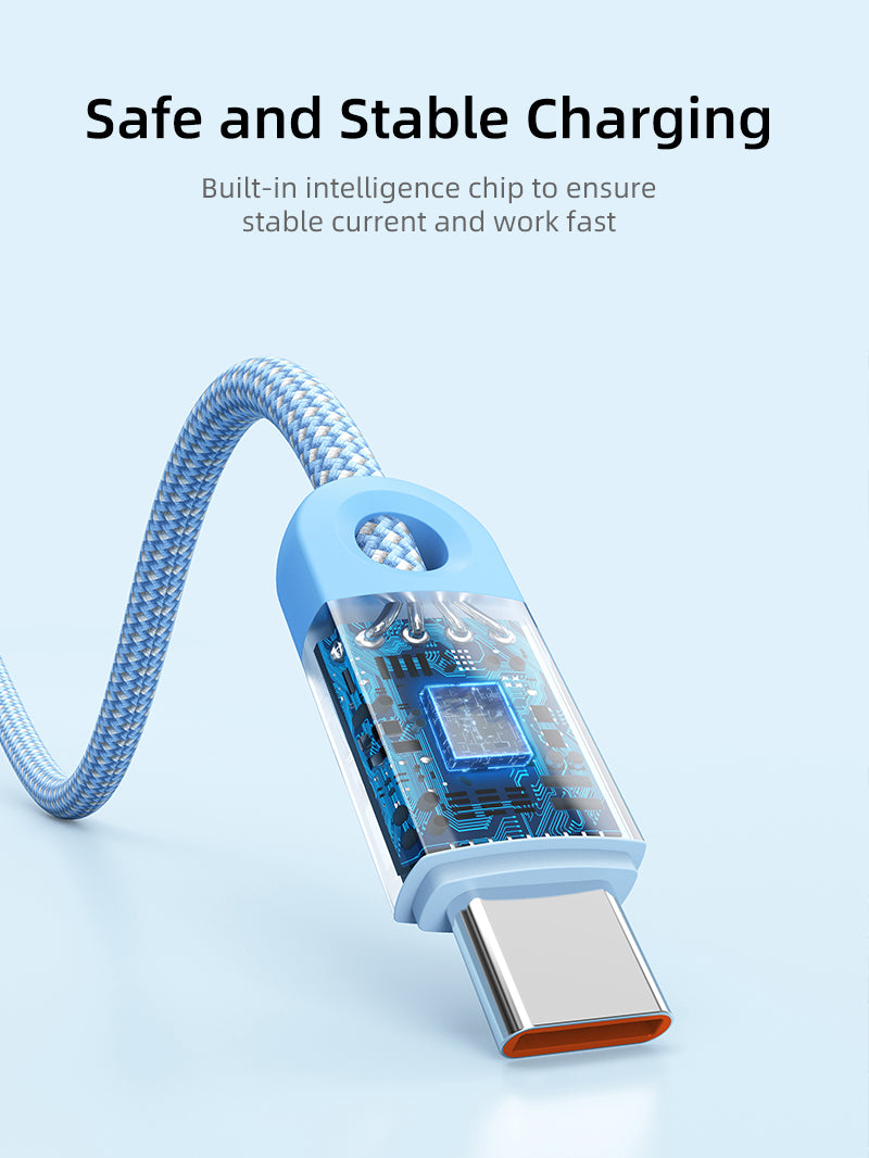 6A USB A to USB C Cable for Huawei Mate 60 Honor with intelligence chip for safe charging