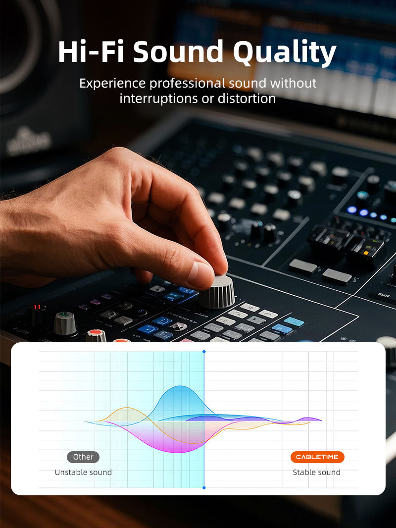3,5 mm han til 1/4 tommer hun stereolydadapter til hovedtelefonforstærker
