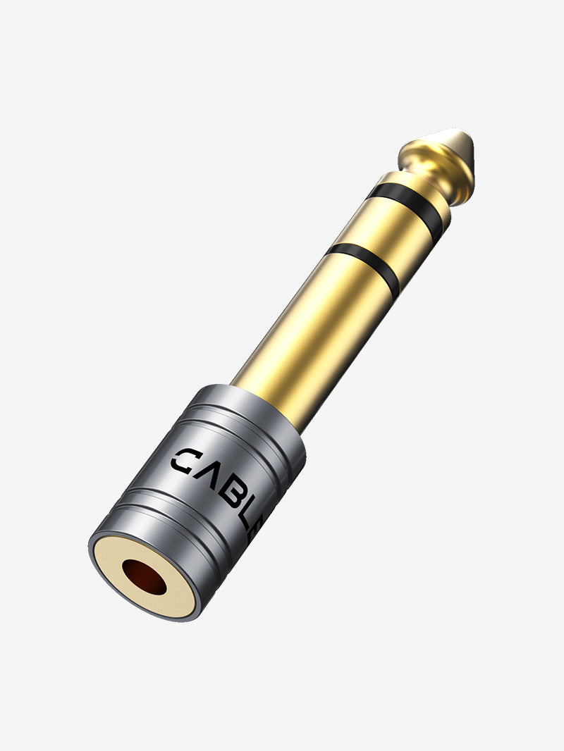 6.35mm 1/4 Male to 3.5mm 1/8 Female Stereo Audio Headphone Adapter