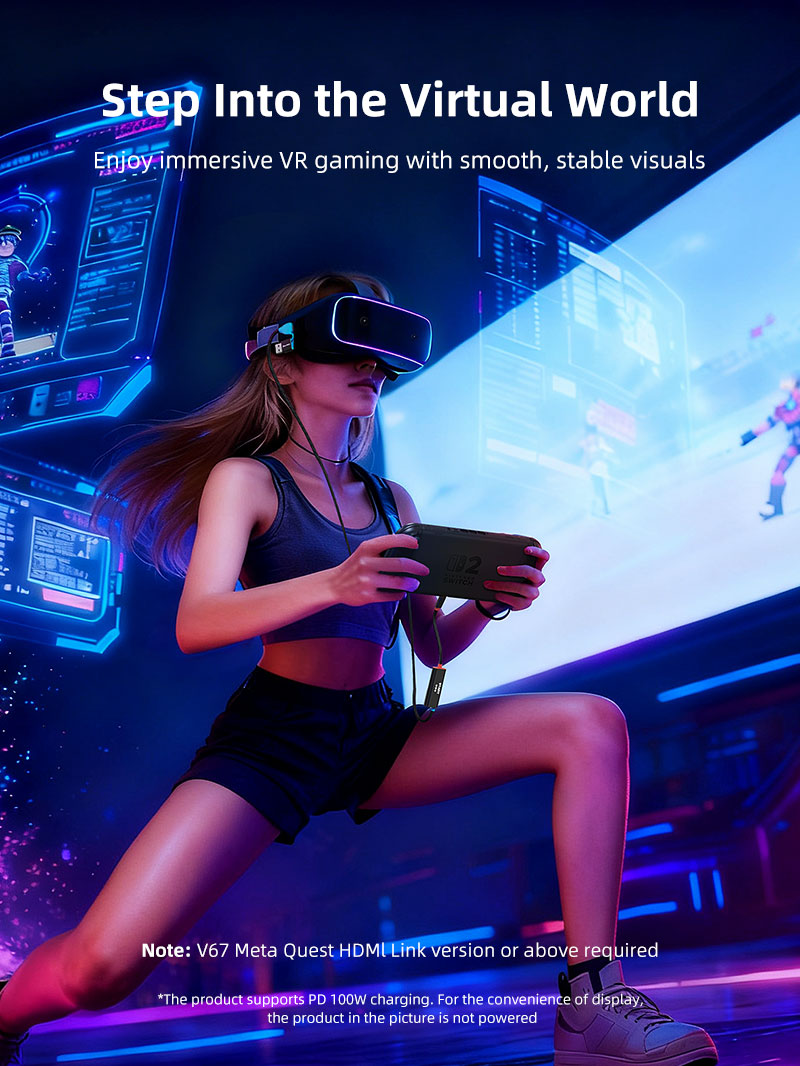 1080p USB C Video Capture Card with 100W Power Delivery for Nintendo Switch 2