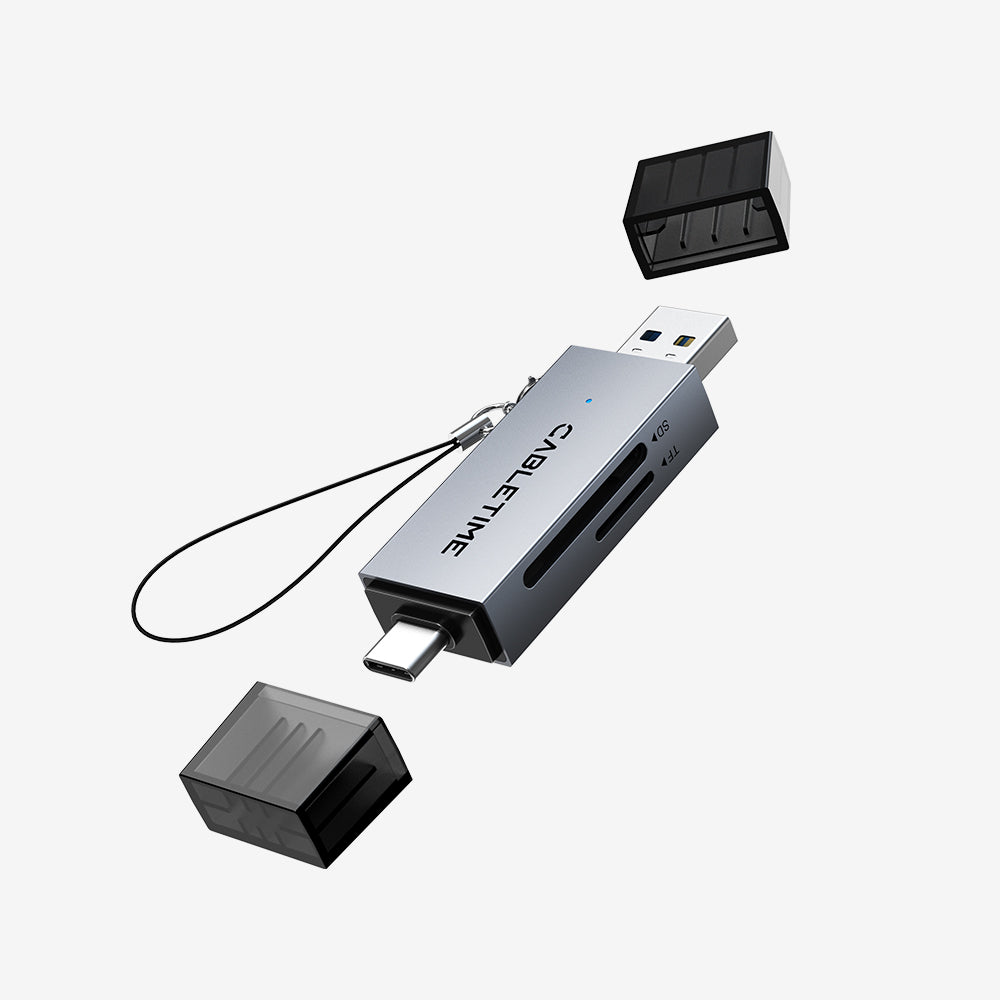 High Speed USB C and USB 3.0 to Micro SD Card Reader for Android iPad MacBook Pro