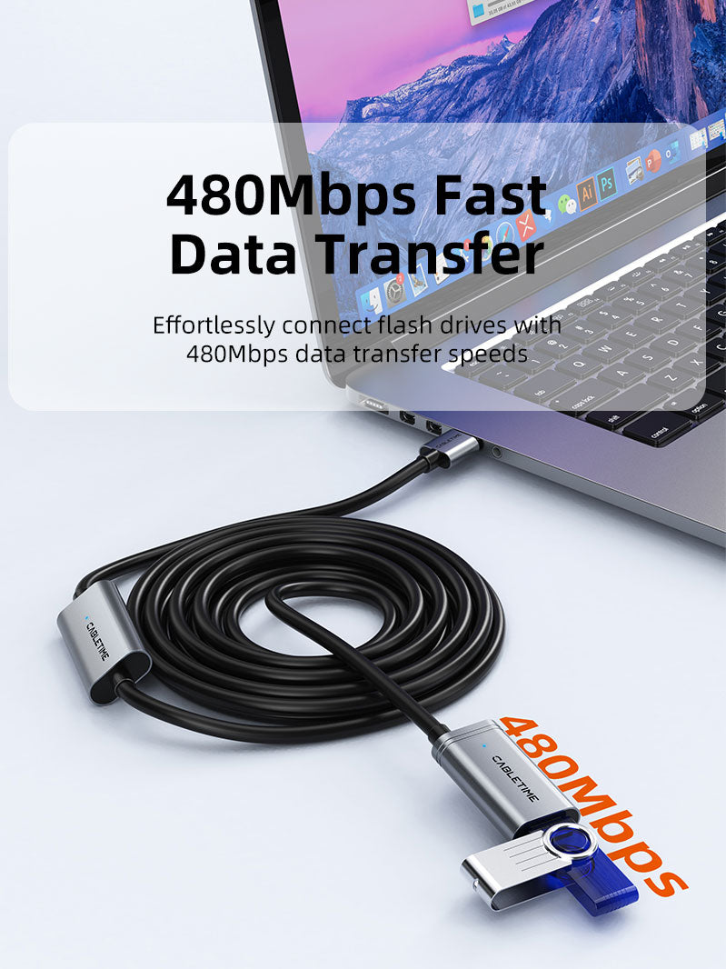 Active USB 2.0 A Male to A Female Extension Cable 5m 10m 20m 30m