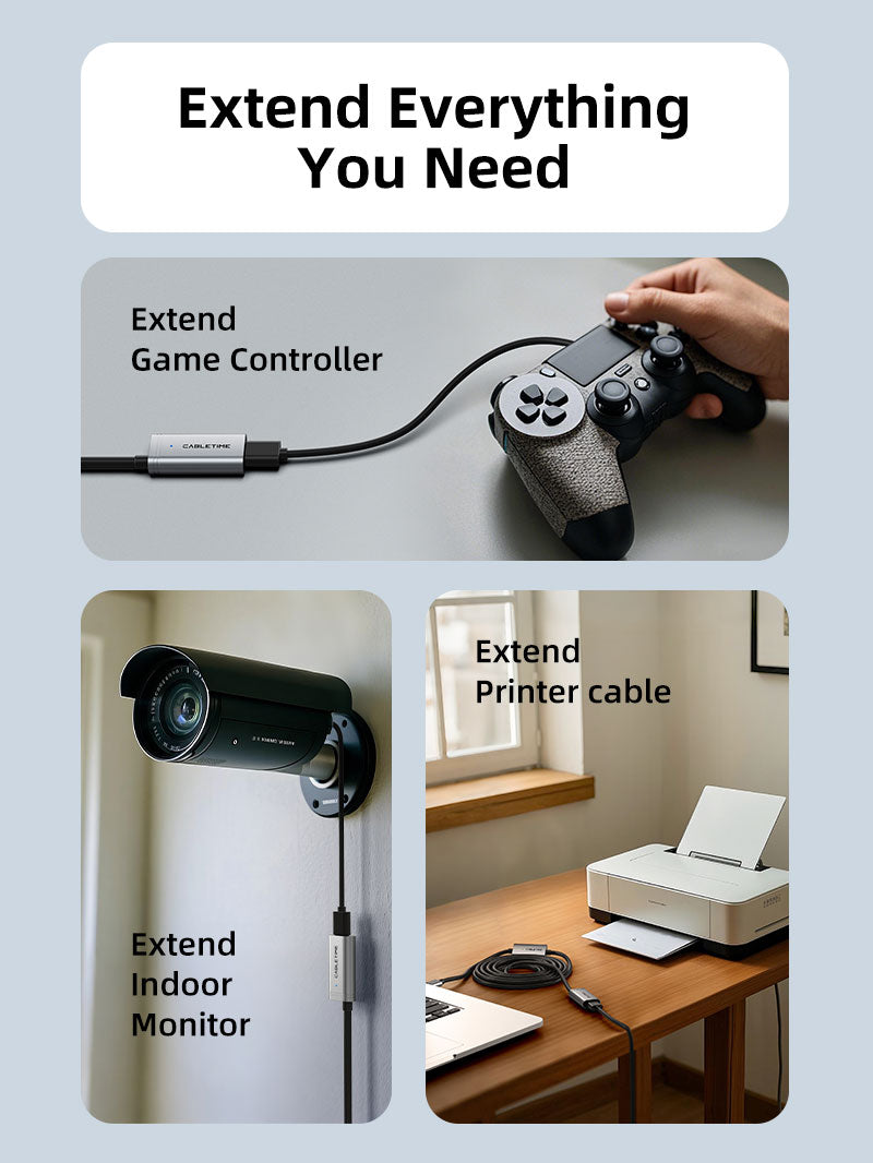 Active USB 2.0 A Male to A Female Extension Cable 5m 10m 20m 30m