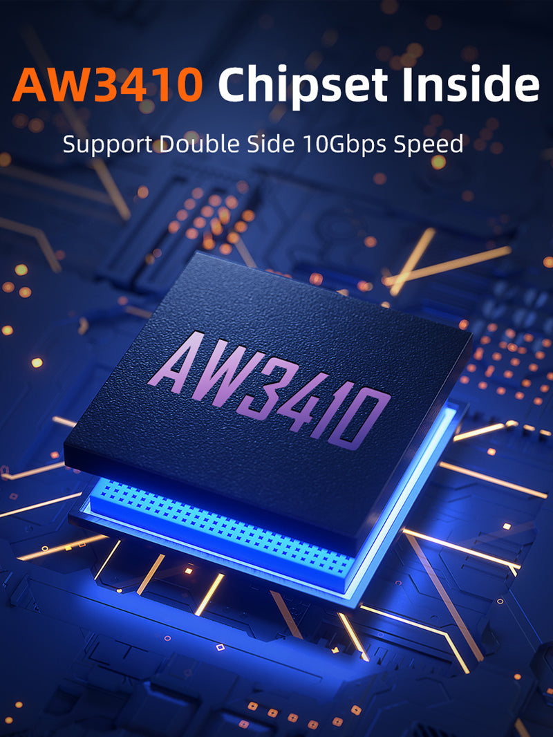 10Gbps USB 3.2 Gen 2 Type A to Type C Adapter