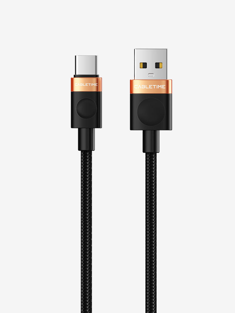 2A USB-A to USB-C Cable Fast Charging for Smartphones,Power bank, USB Fan