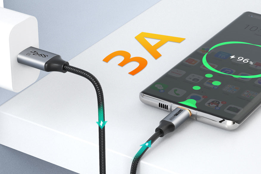 3A USB a to usb c cable for Samsung Galaxy Note9