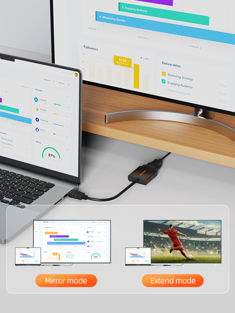 1080p HDMI Male to VGA Female Video Converter Adapter