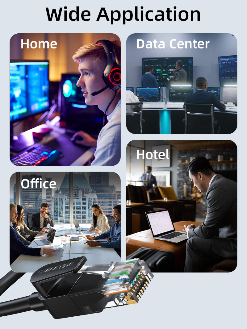 Bulk Cat6 Ethernet Network Cable UTP Rj45 Black 0.5M 1M 1.5M 2M 3M