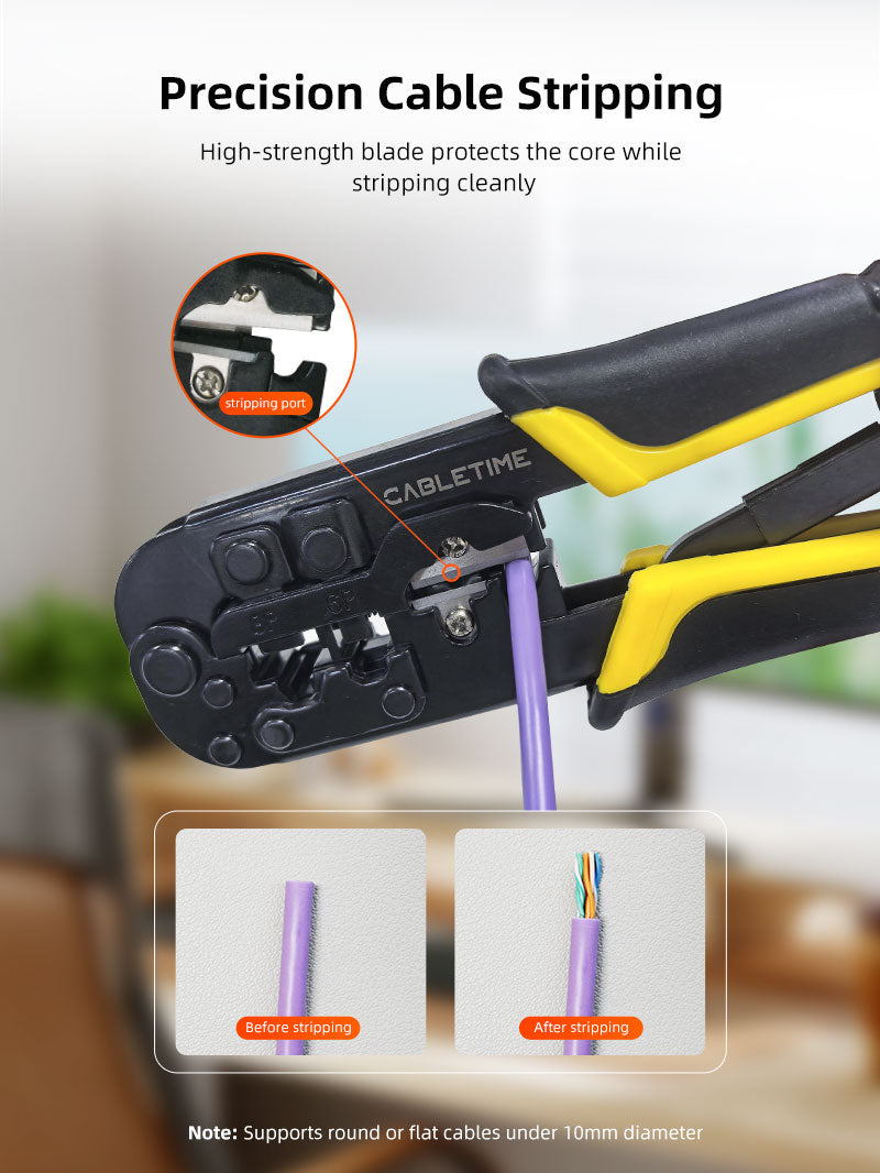 RJ45 CAT 5 CAT 6 케이블 크림 핑 도구