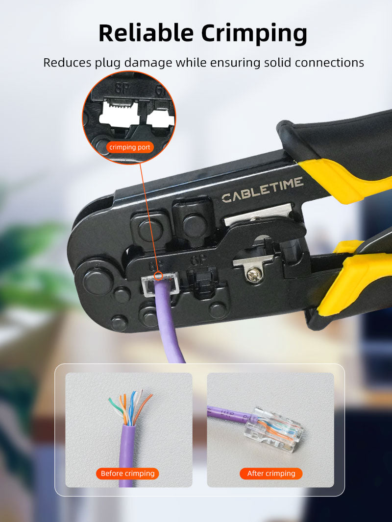RJ45 CAT 5 CAT 6 케이블 크림 핑 도구