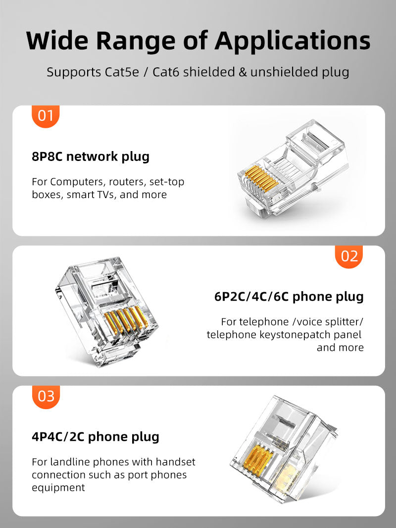 RJ45 CAT 5 CAT 6 케이블 크림 핑 도구
