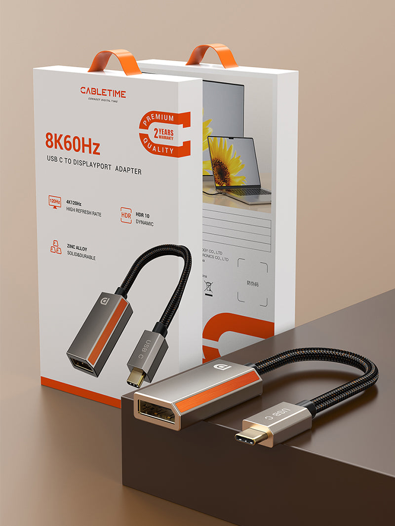 USB-C to DisplayPort 1.4 Adapter package