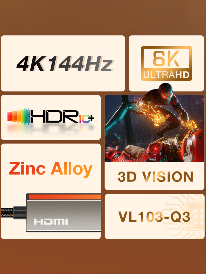 8K usb-c to displayport adapter converter4K 144Hz 2K 240Hz
