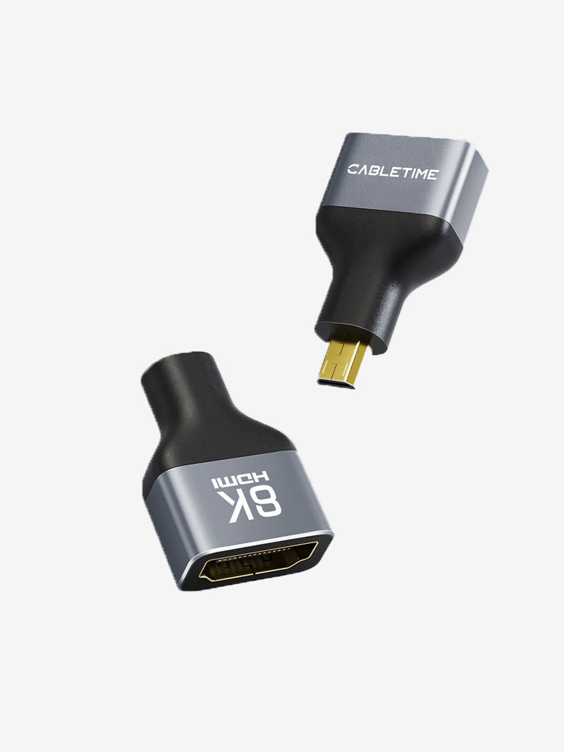 8K@60Hz Bidiمحول Micro HDMI إلى HDMI