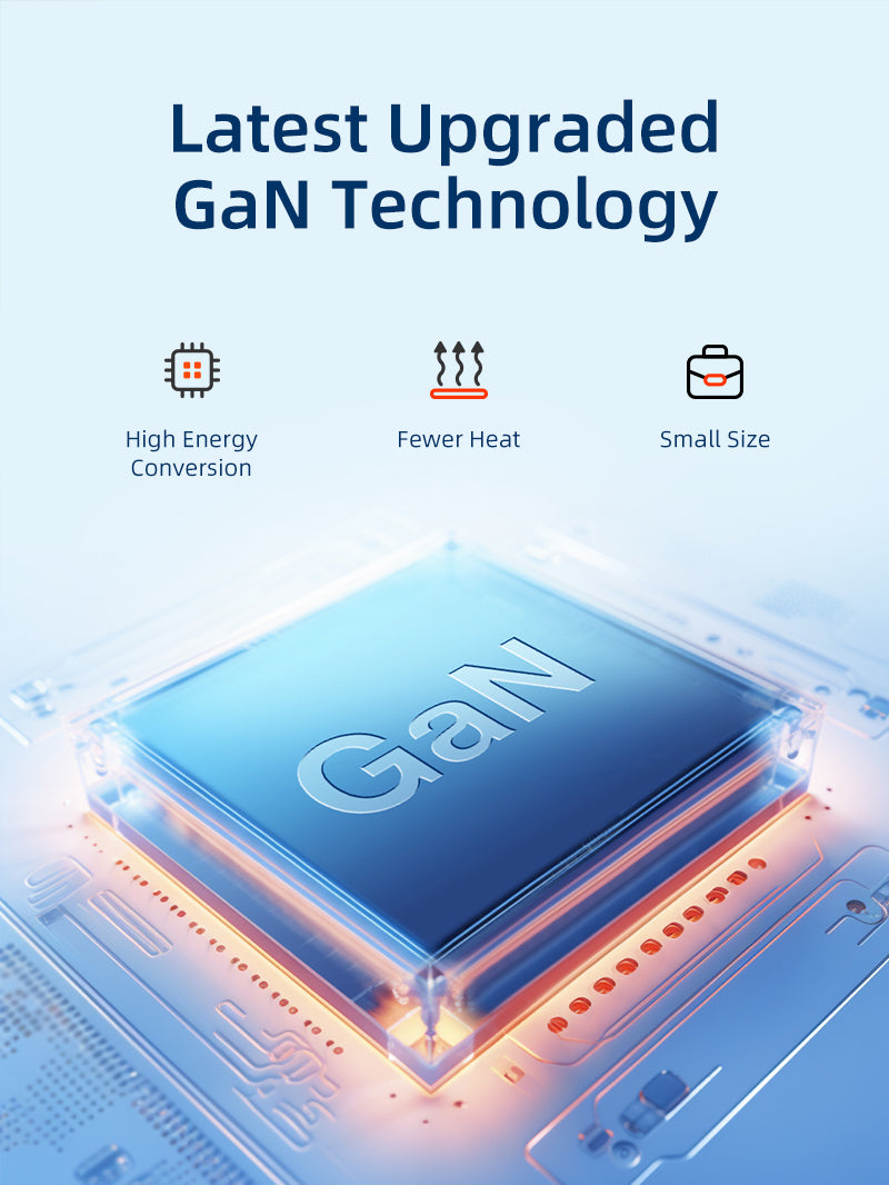 four port usb charger support Latest Upgraded GaN Technology