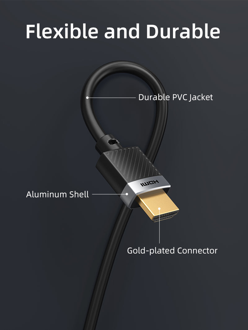 gold plated HDMI cable 4k with durable aluminum shell