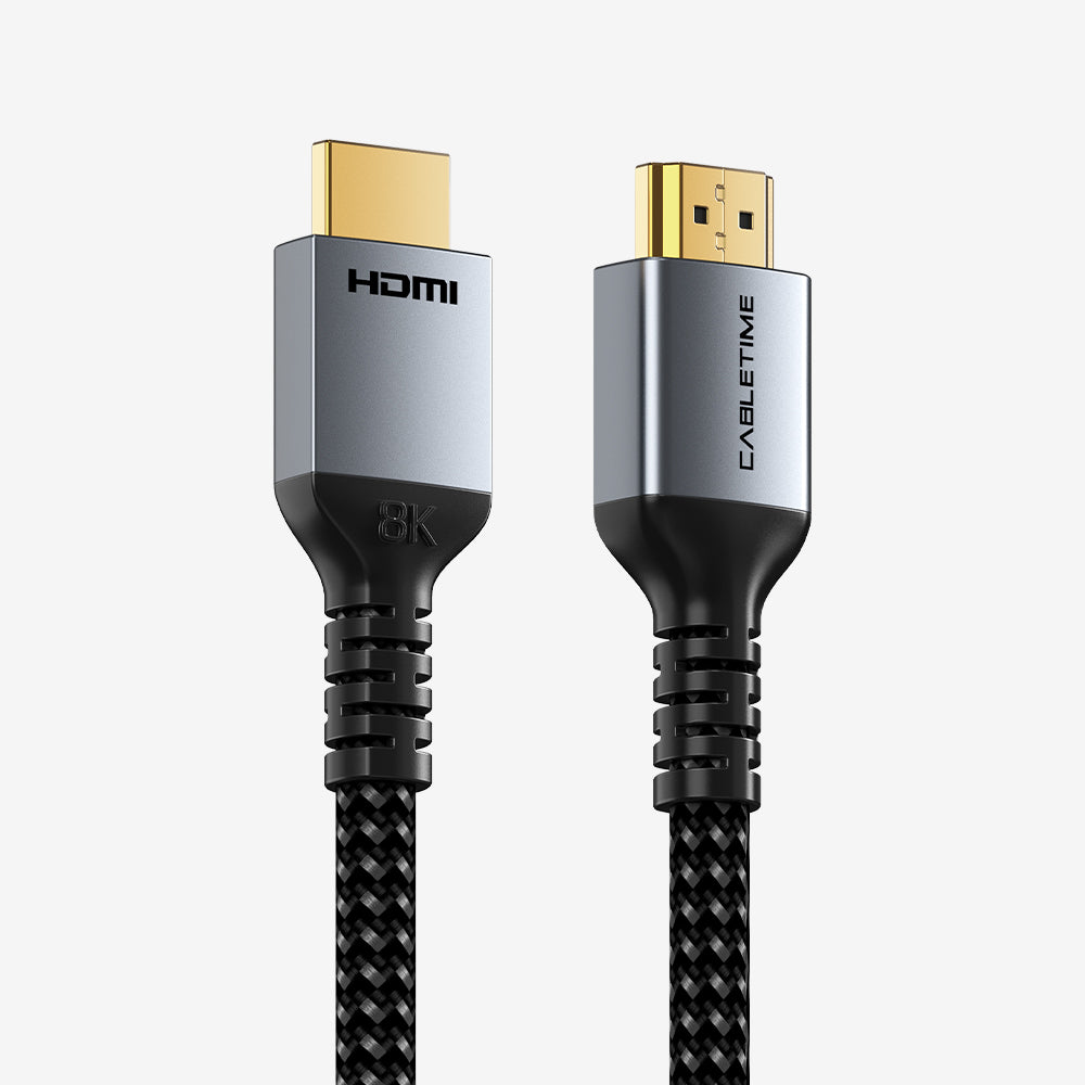 ホットセール認定 8K HDMI 2.1 ケーブル 48Gbps 編組 - CABLETIME