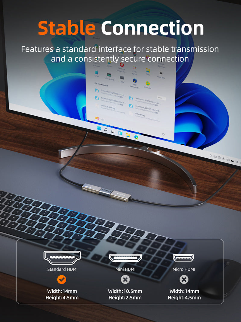 8K HDMI 2.1 Coupler Female To Female Extender Adapter