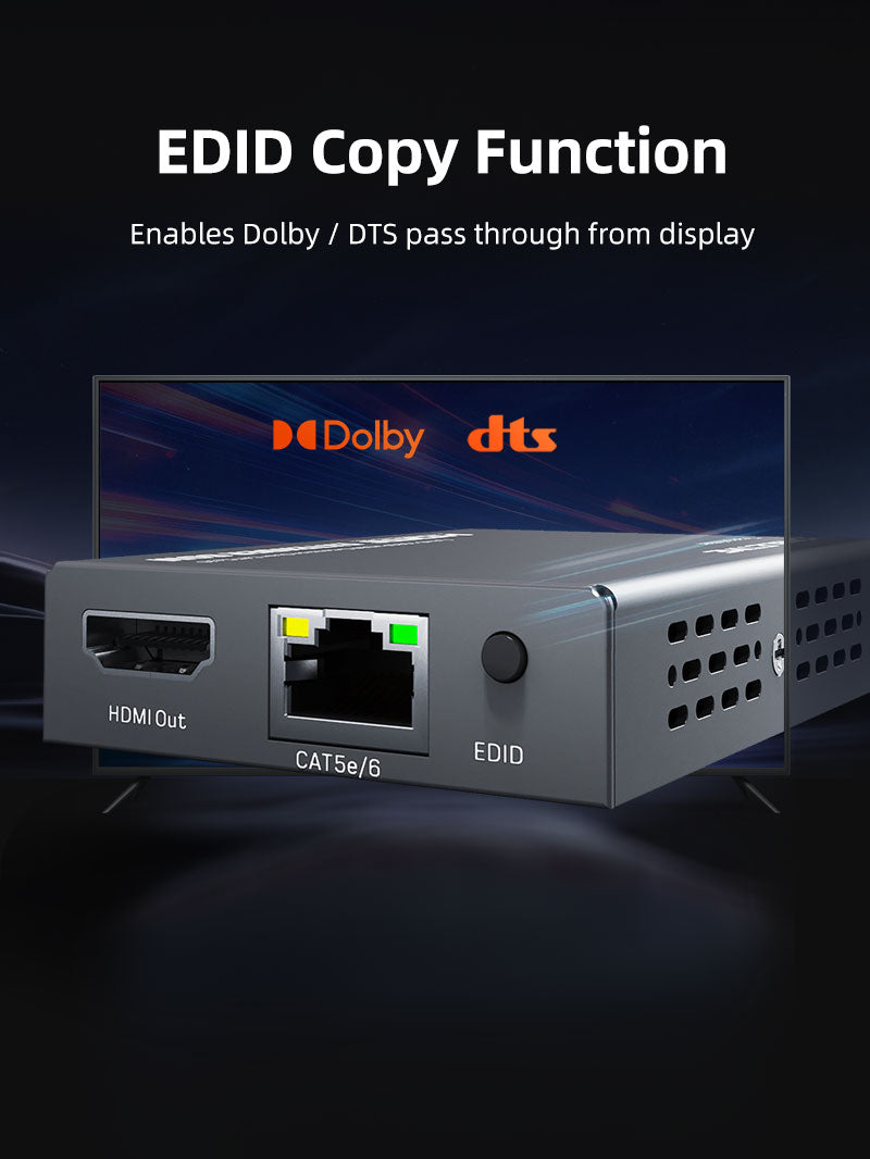 1080P 60Hz CAT6 CAT5 HDMI Extender Over Ethernet