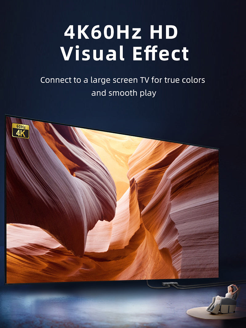 4K 60Hz HDMI 2.0 Switch 2 In 1 Out Bi-direction