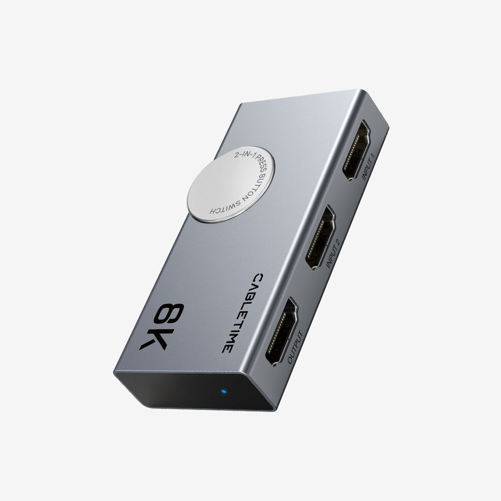 Bi-direction 8K HDMI 2.1 Switcher 4K 120Hz 2 In 1 Out