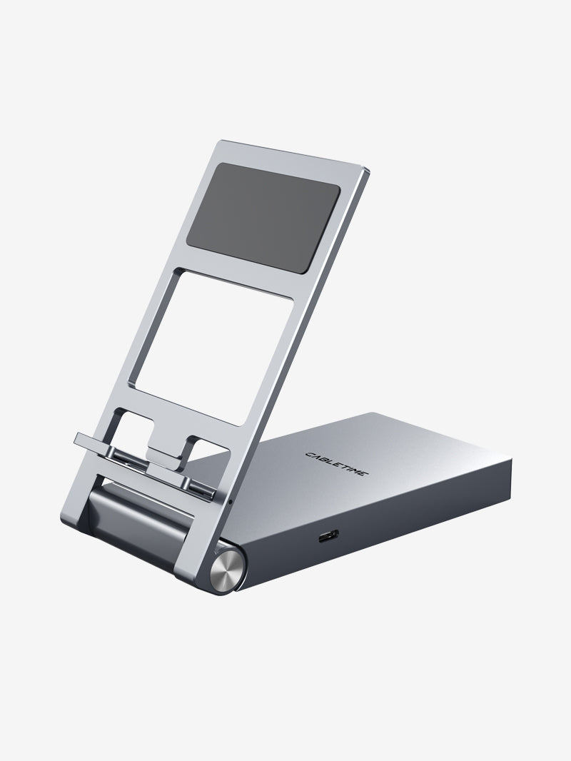 8 IN 1 USB C Hub with Foldable Stand for iPad Pro Android Tablet