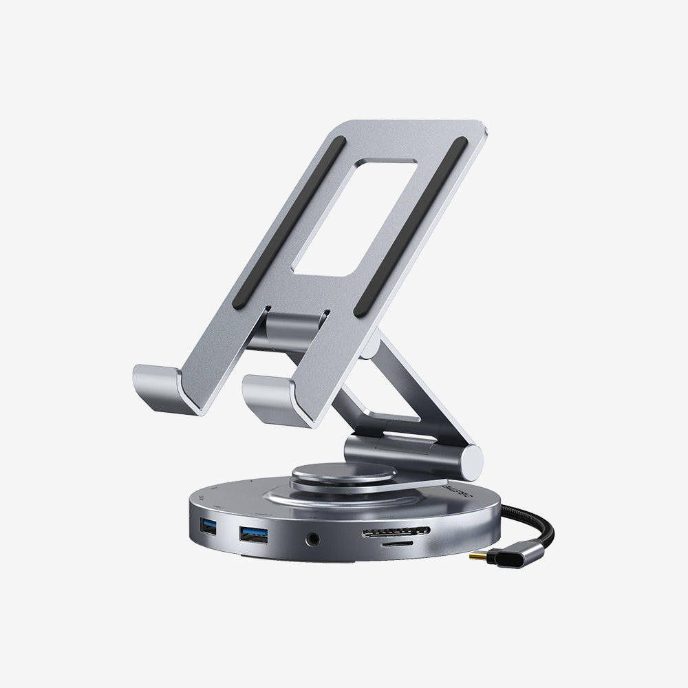 8 IN 1 アルミニウム USB C ハブ & iPad Pro 用スタンド – CABLETIME
