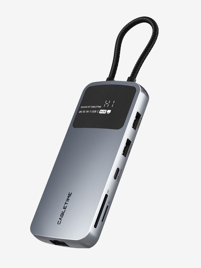 USB C Dual HDMI 4K Docking Station with Ethernet 100W PD for MacBook/Dell/HP/Surface/Lenovo