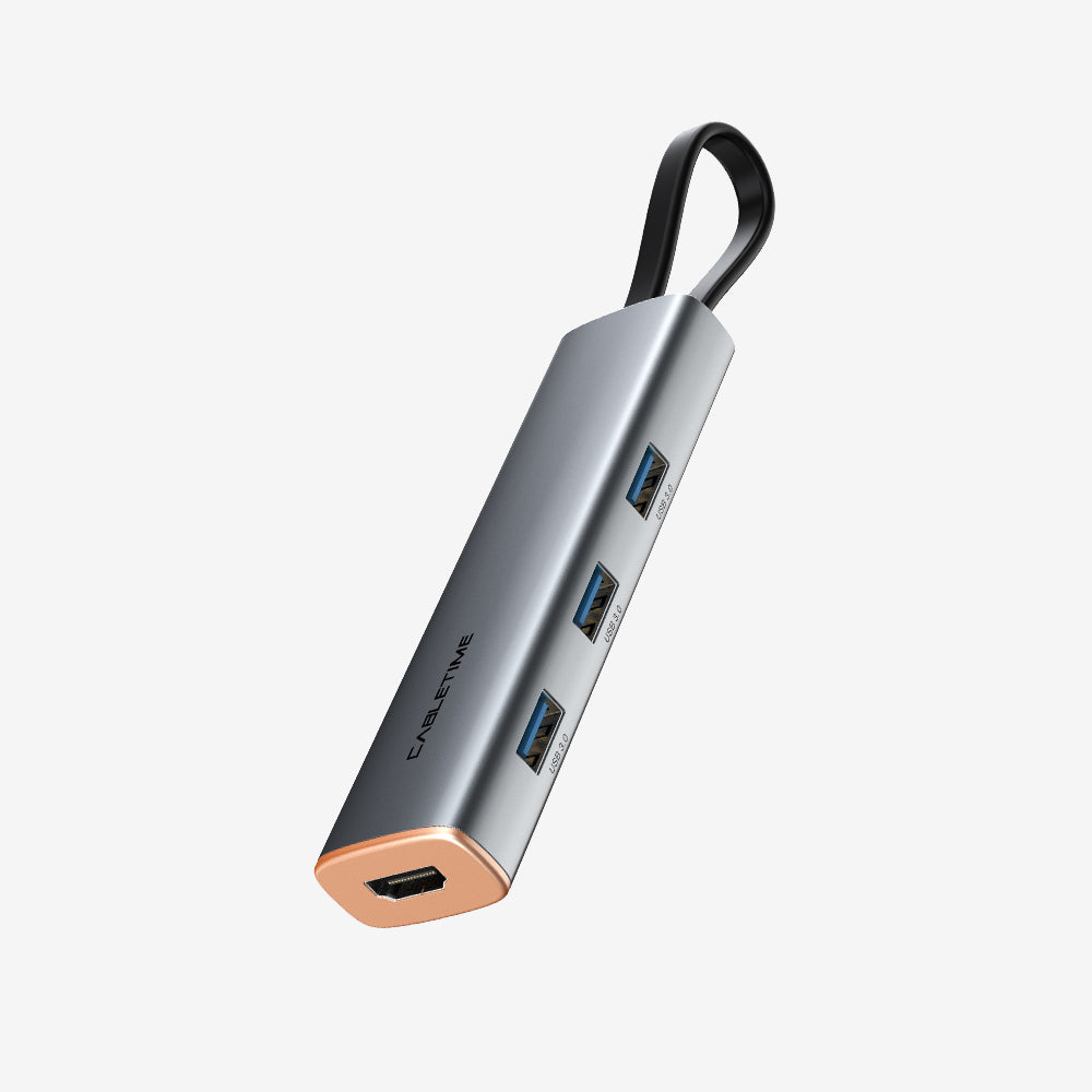 Slim 5-In-1 USB Type-C To HDMI Multiport Adapter With Power Delivery