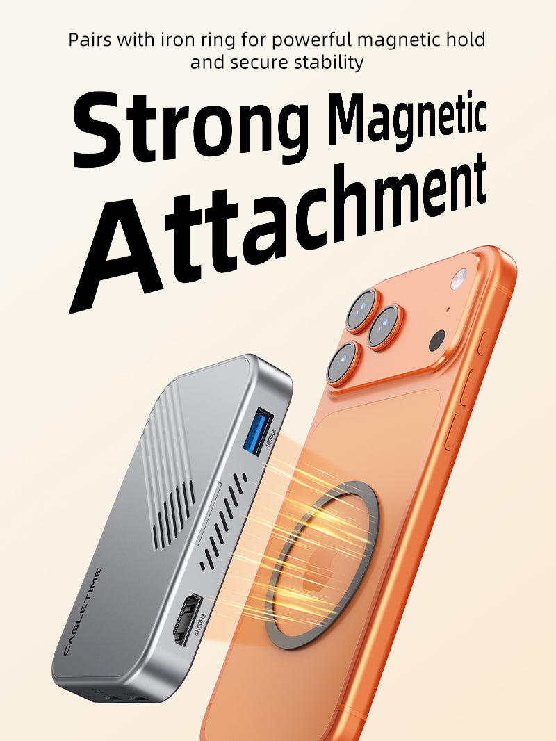 4K 60Hz USB C HDMI 및 DisplayPort를 사용한 멀티 포트 허브